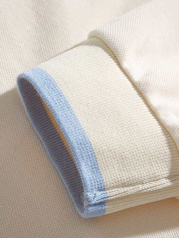 Solides Herren-Sweatshirt mit Reverskragen-4