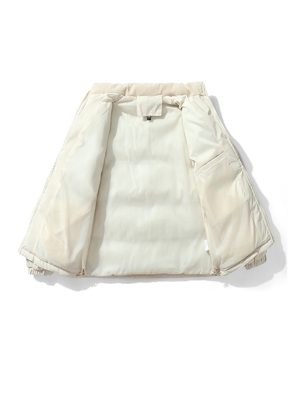 Cord-Spleiß-Reißverschlussjacke für Herren-2