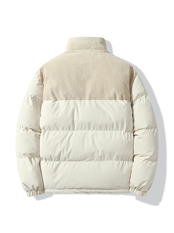 Cord-Spleiß-Reißverschlussjacke für Herren-1