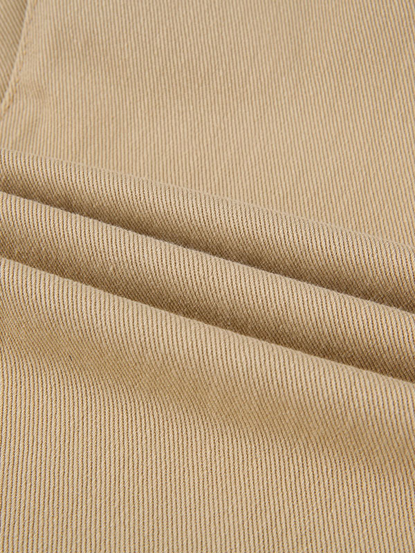 Solide Flare-Jeans mit hoher Taille-8