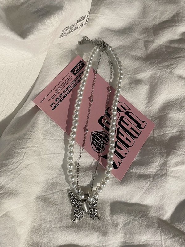 Mondschein-Schmetterlings-Süßwasser-Perlenkette-3