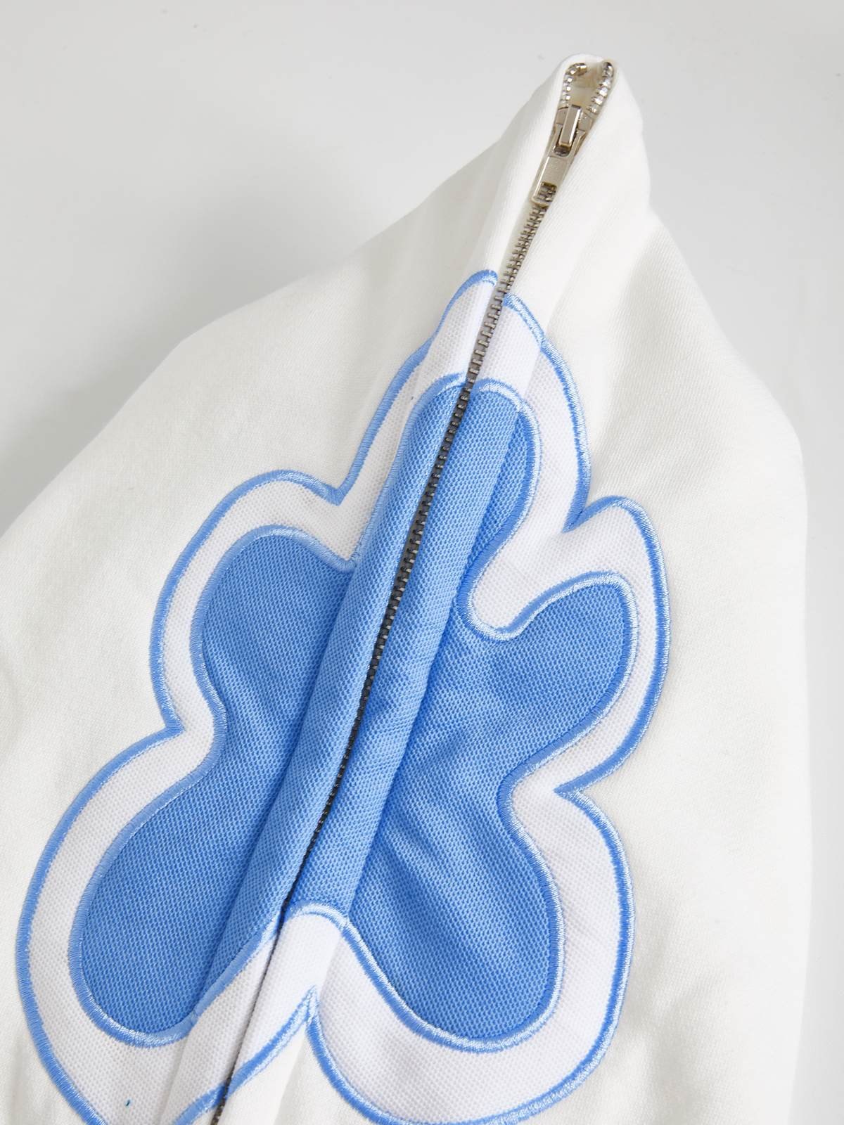 Flower Instinct Stickerei-Hoodie mit Reißverschluss für Herren-4