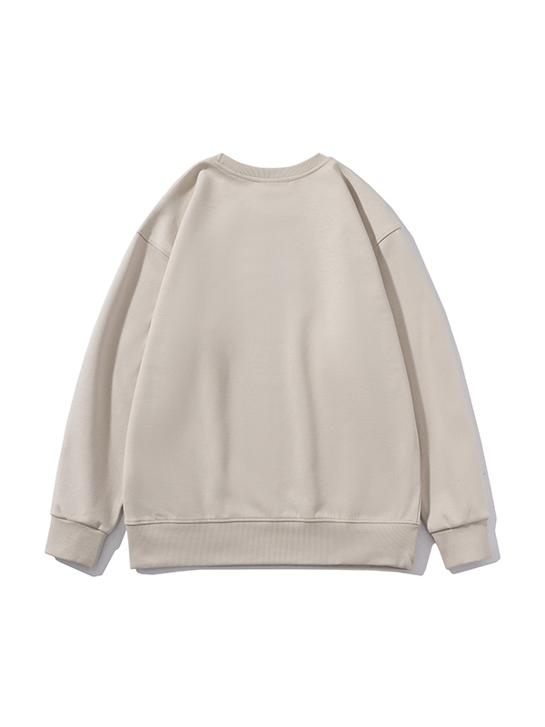 Einfarbiges Herren-Sweatshirt aus bequemer Baumwolle mit Rundhalsausschnitt-1