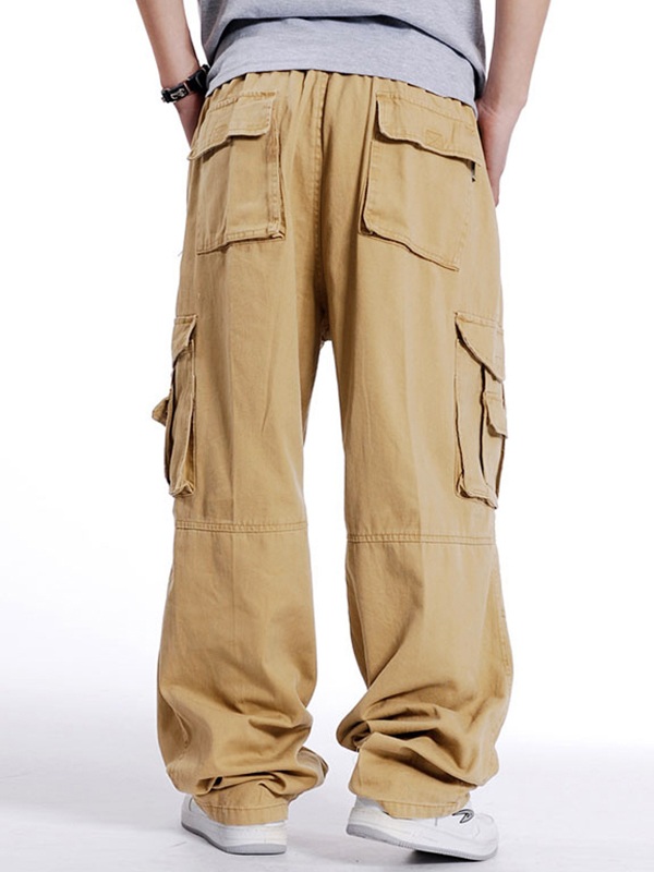 Lose Cago-Hosen mit Schnallengürtel für Herren-2