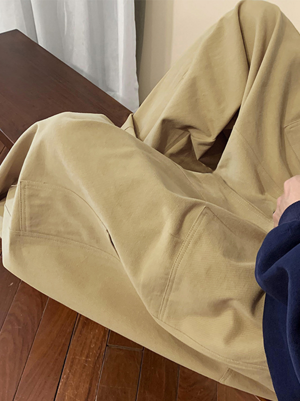 Einfarbige Skaterhose für Herren-4