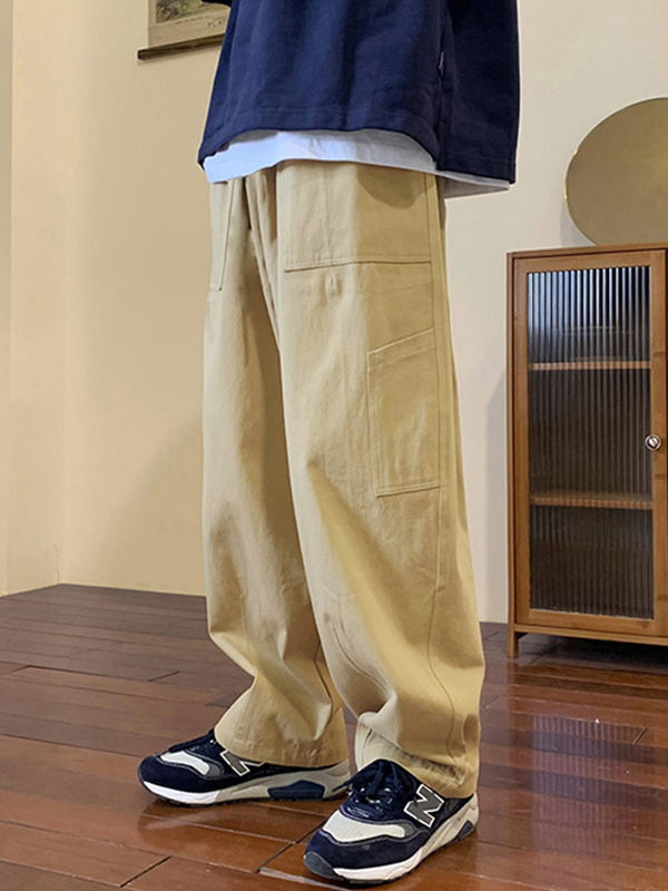 Einfarbige Skaterhose für Herren-5