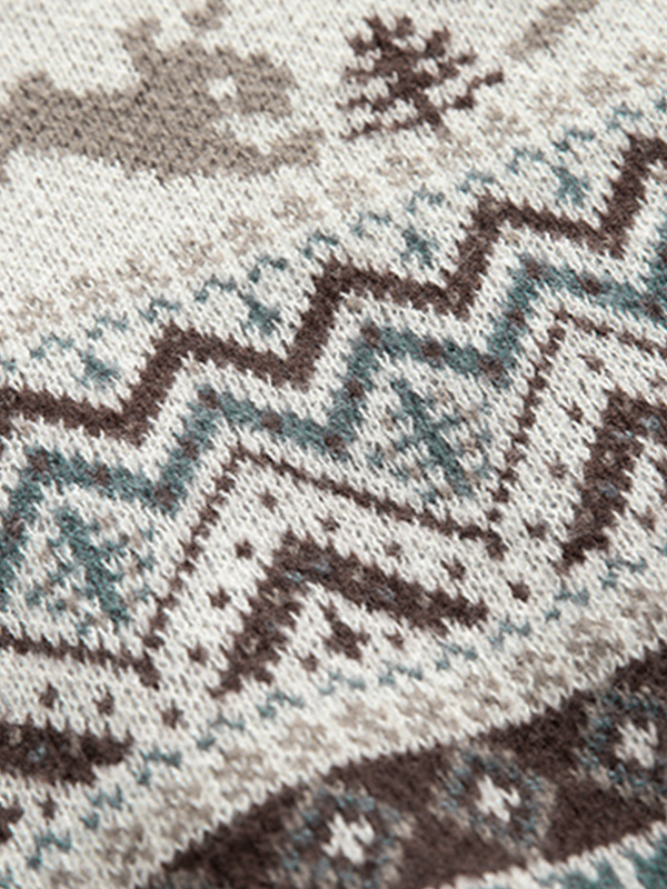 Herren Vintage Fair Isle Pullover Pullover-6