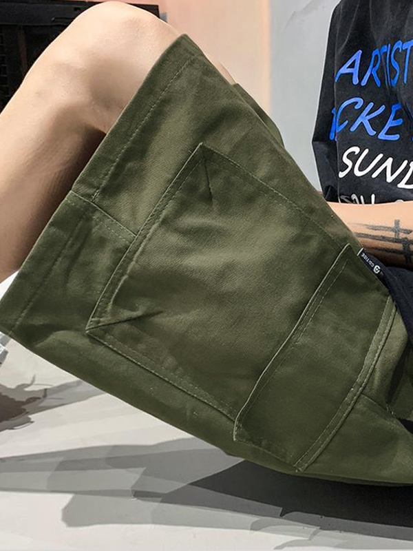Lässige lockere Cargo-Shorts für Herren-4