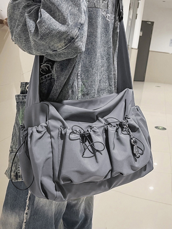 Einfarbige Umhängetasche für Werkzeuge-4